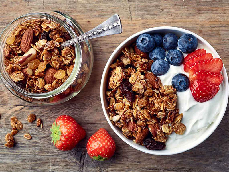 Thực đơn ăn Granola tăng cân
