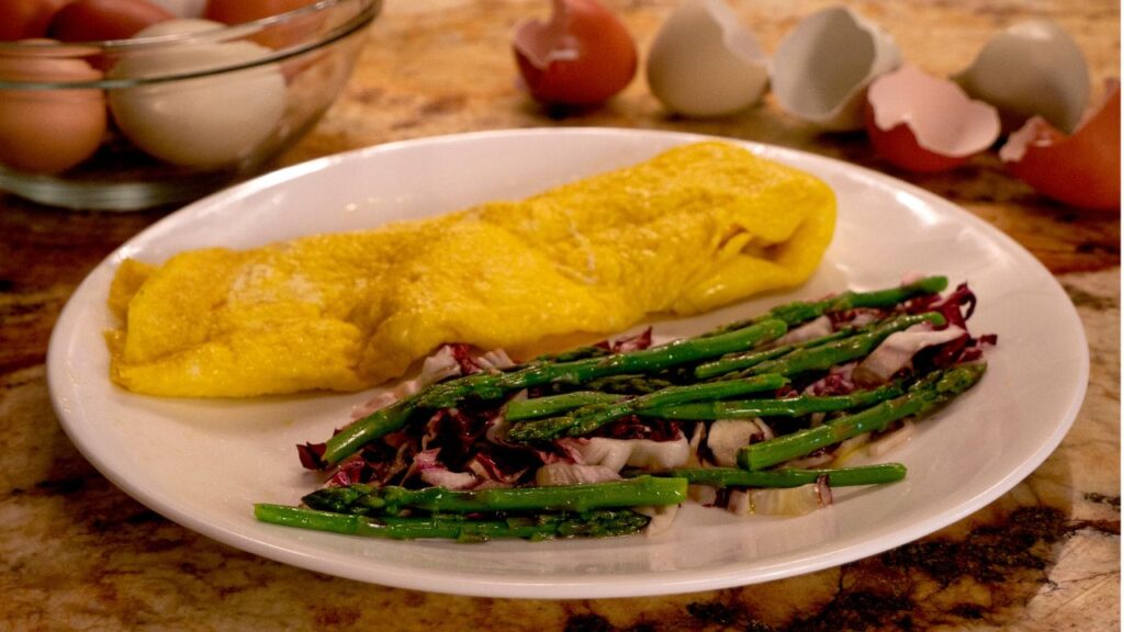 serving Roasted Asparagus