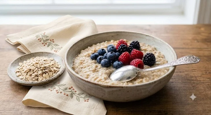 Yến mạch giàu chất xơ hòa tan giúp giảm cholesterol xấu