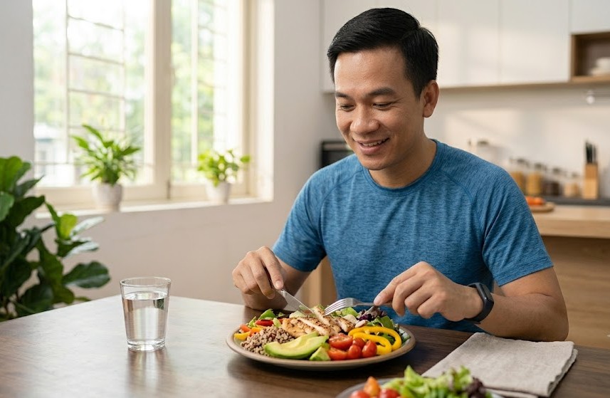 Đậu, ngũ cốc nguyên hạt và hạt dinh dưỡng là nguồn cung cấp đồng thời protein và chất xơ.